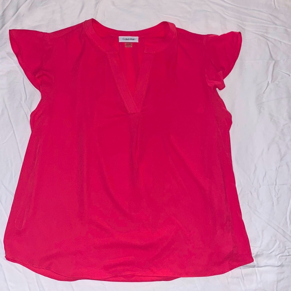 Pink Calvin Klein Blouse-XL- Brand New without Tags